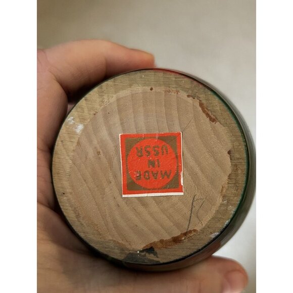 Vintage Set USSR Russian Matryoshka 7 Pc Nesting Dolls Stamped EUC - Picture 9 of 9